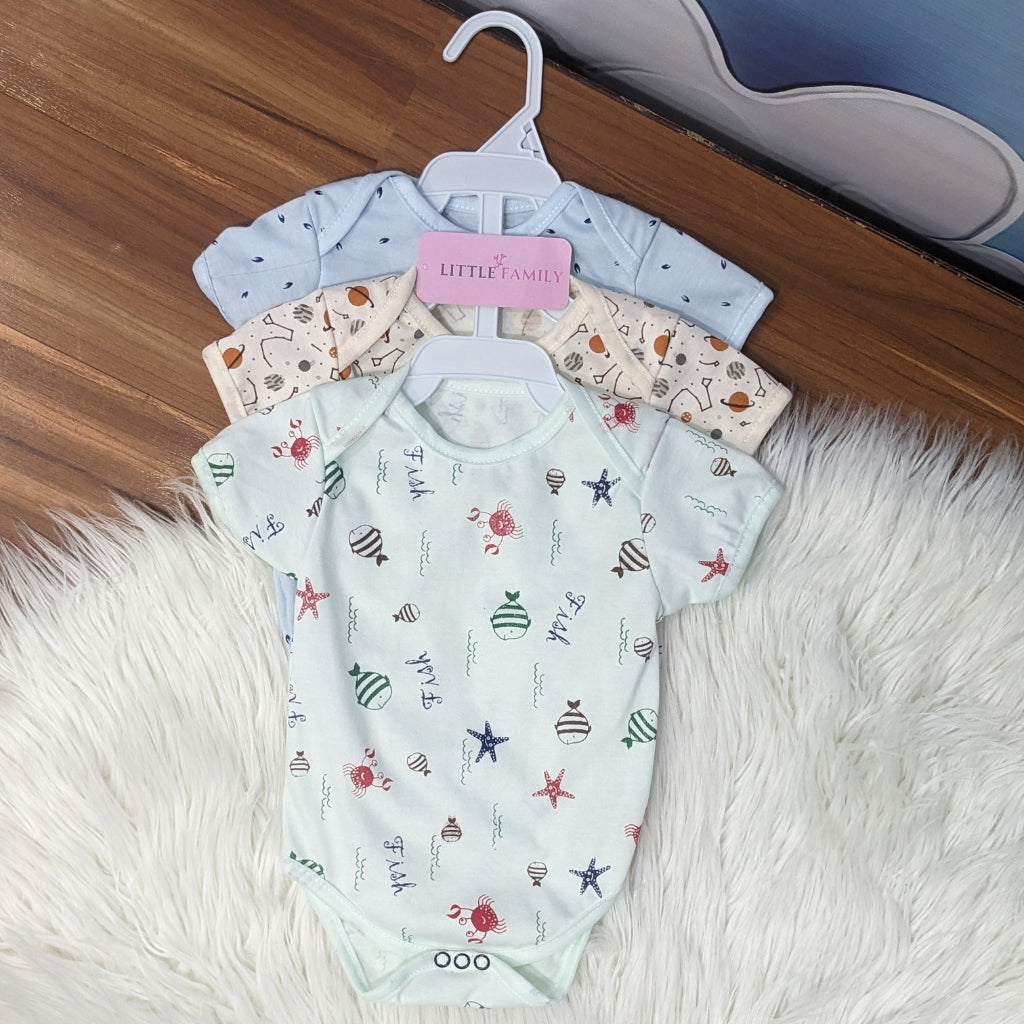 Premium Baby Bodysuits – Pack of 3