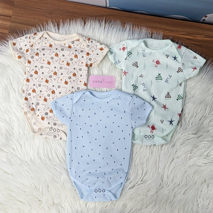Premium Baby Bodysuits – Pack of 3