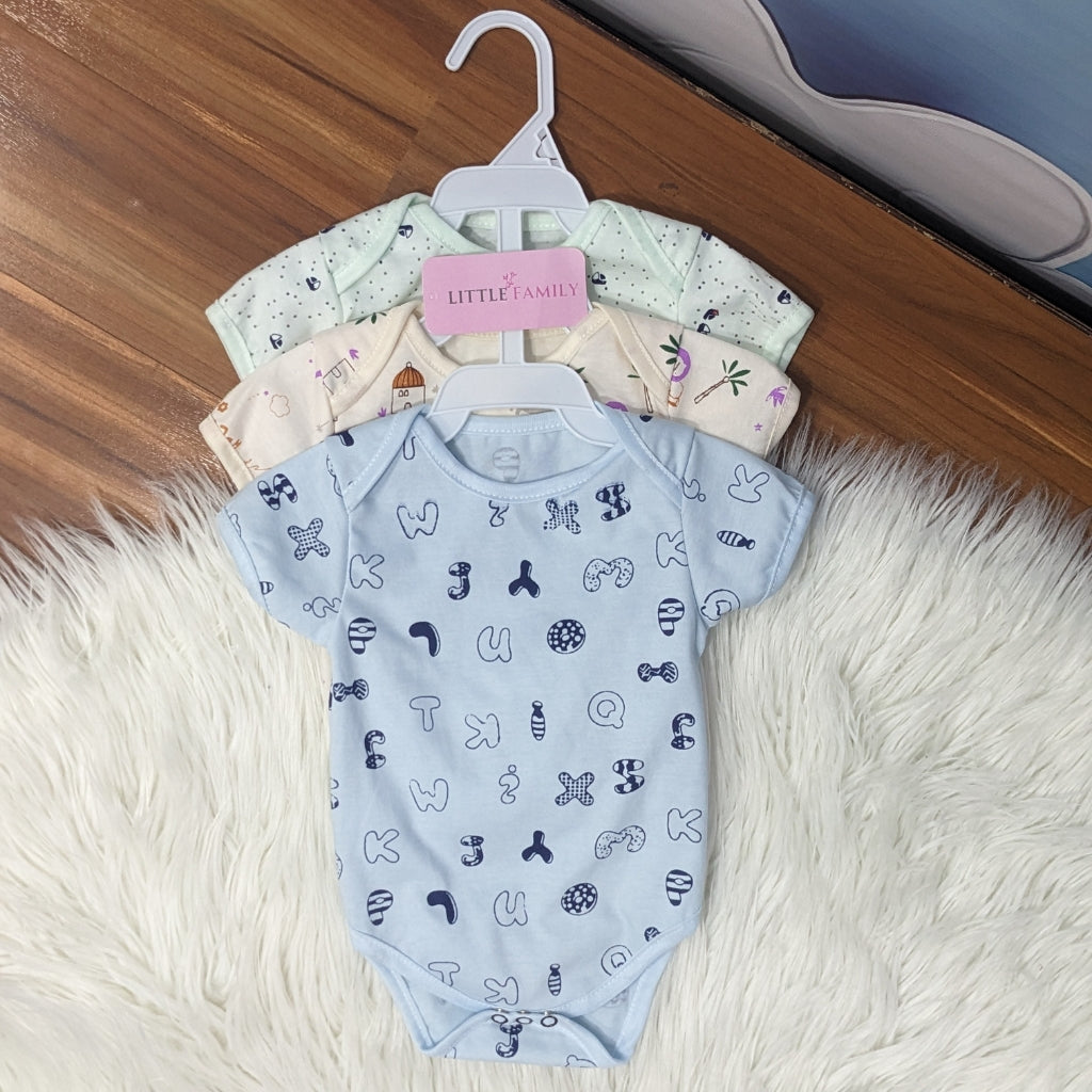 Premium Baby Bodysuits – Pack of 3