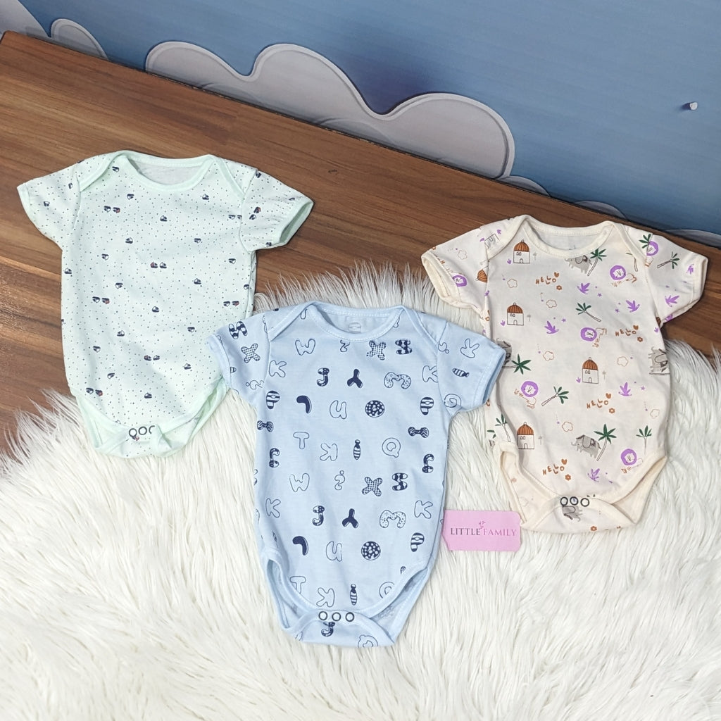 Premium Baby Bodysuits – Pack of 3