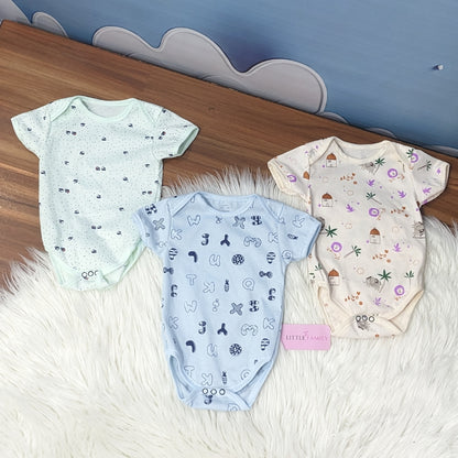 Premium Baby Bodysuits – Pack of 3