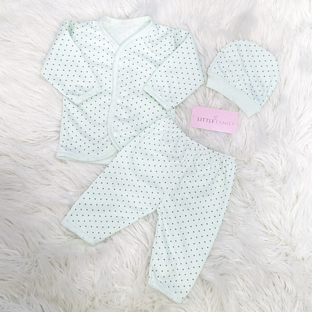 Newborn 3-Piece Cotton Outfit Set – Pack of 3