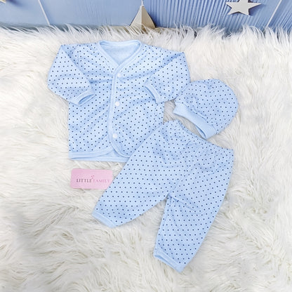 Newborn 3-Piece Cotton Outfit Set – Pack of 3