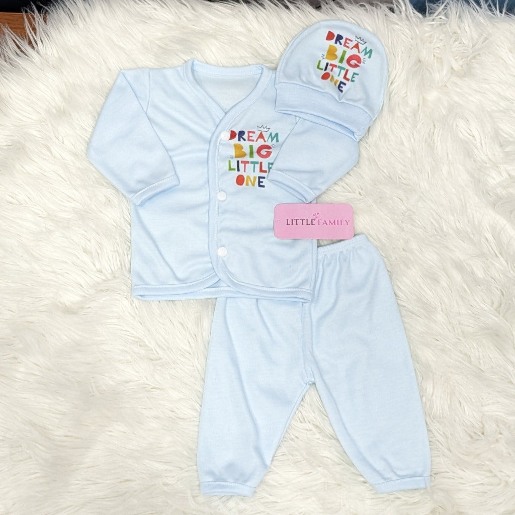 Newborn 3-Piece Cotton Outfit Set – Pack of 3