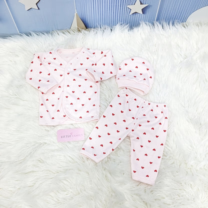 Newborn 3-Piece Cotton Outfit Set – Pack of 3