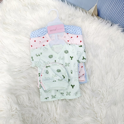 Newborn 3-Piece Cotton Outfit Set – Pack of 3