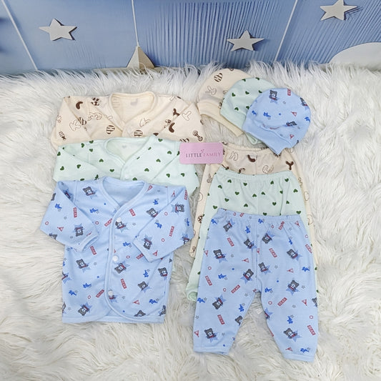 Newborn 3-Piece Cotton Outfit Set – Pack of 3