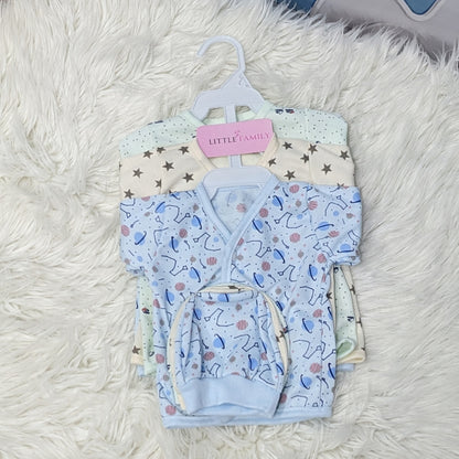 Newborn 3-Piece Cotton Outfit Set – Pack of 3