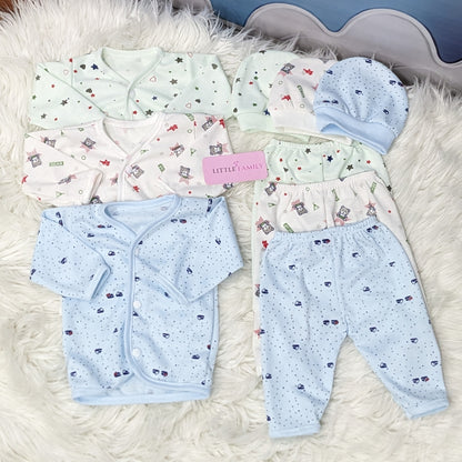 Newborn 3-Piece Cotton Outfit Set – Pack of 3