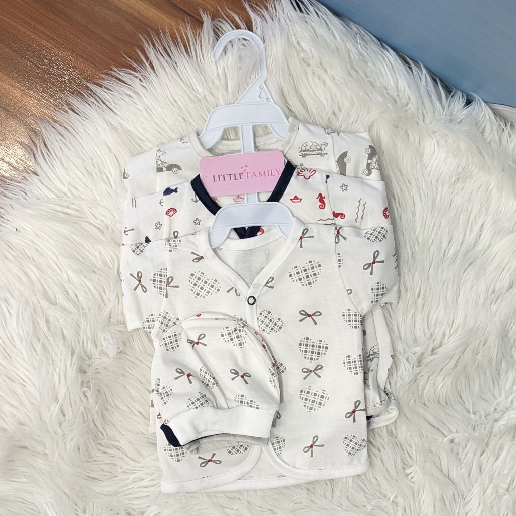 Newborn 3-Piece Cotton Outfit Set – Pack of 3