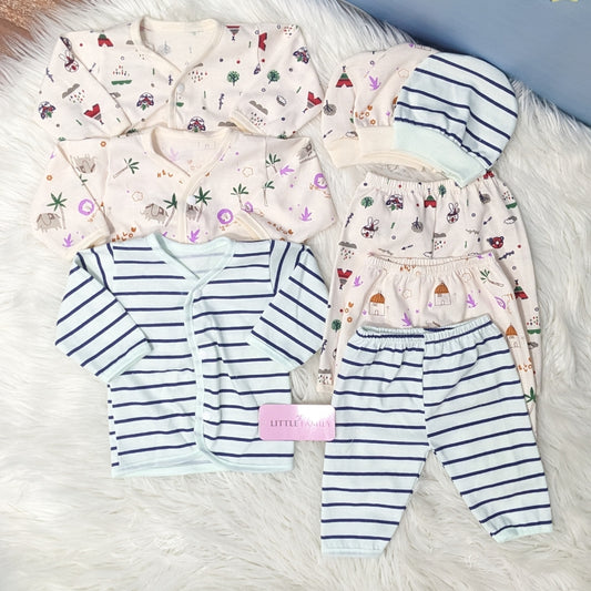Newborn 3-Piece Cotton Outfit Set – Pack of 3