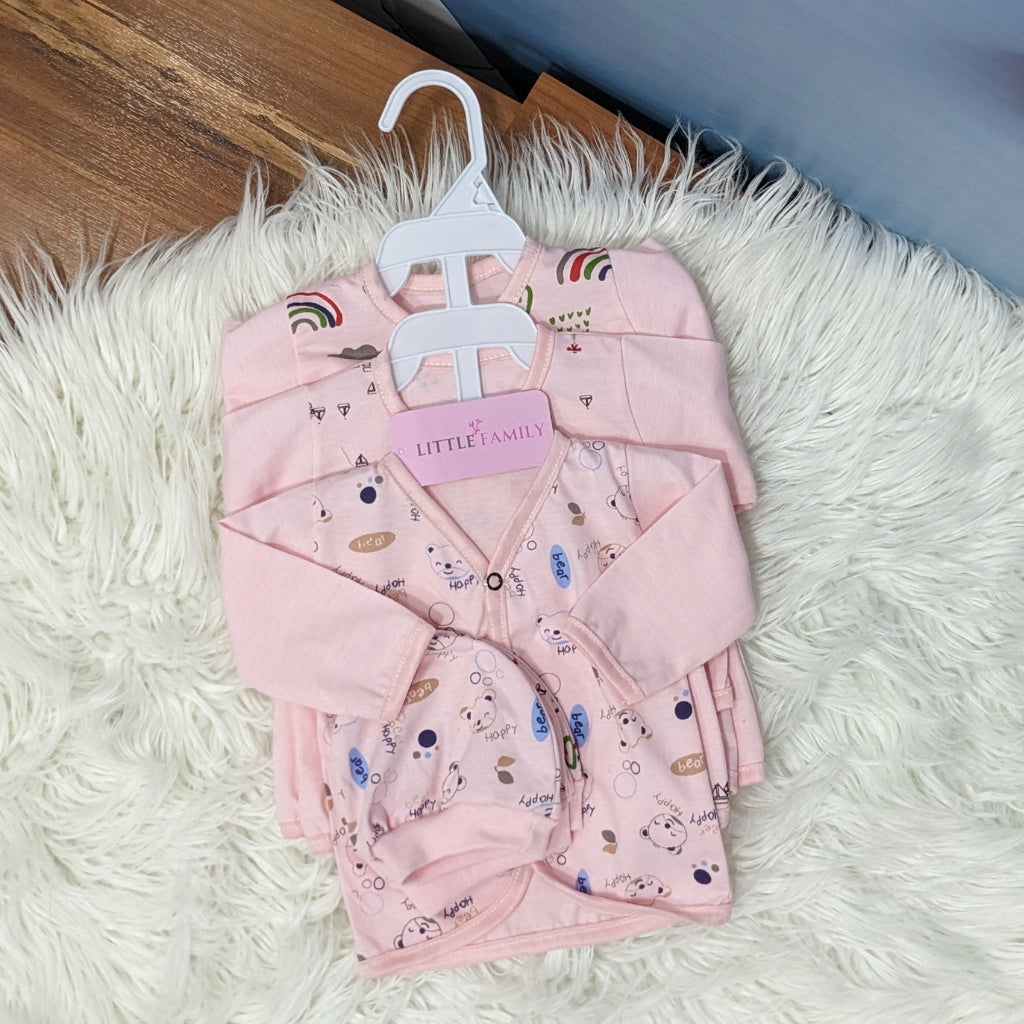 Newborn 3-Piece Cotton Outfit Set – Pack of 3