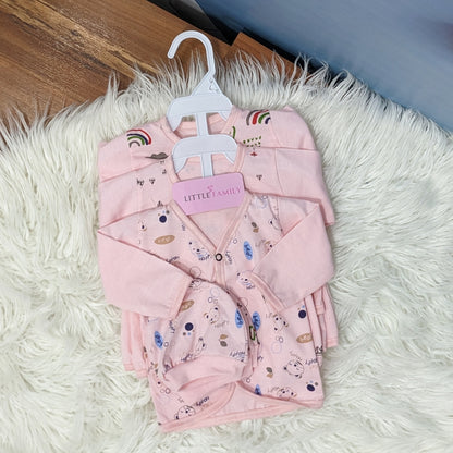 Newborn 3-Piece Cotton Outfit Set – Pack of 3