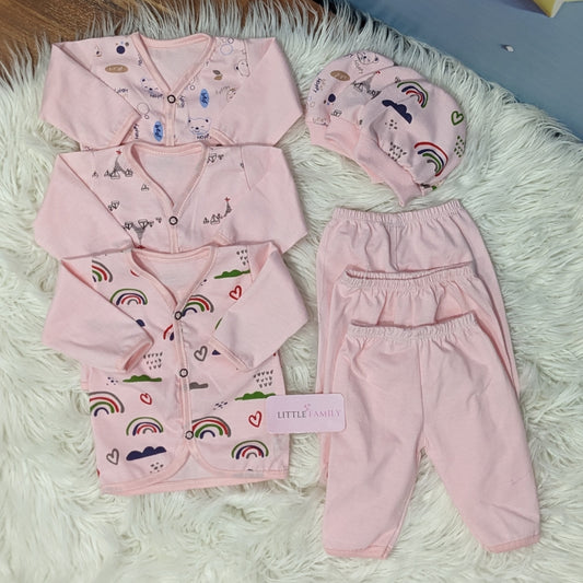 Newborn 3-Piece Cotton Outfit Set – Pack of 3