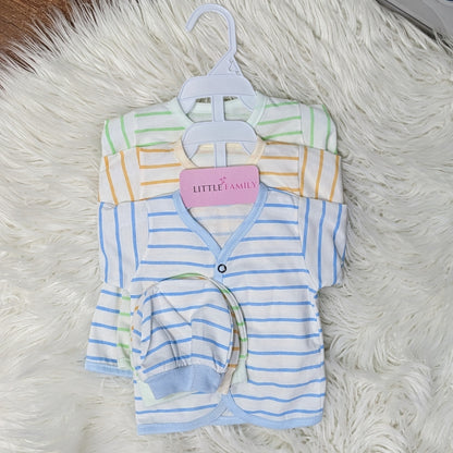 Newborn 3-Piece Cotton Outfit Set – Pack of 3
