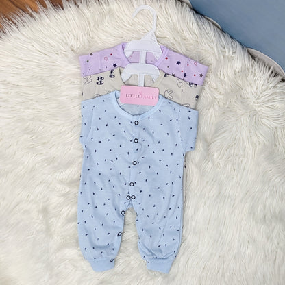 Pack of 3 Premium Baby Rompers – Gentle & Breathable
