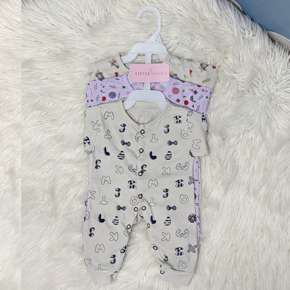 Pack of 3 Premium Baby Rompers – Gentle & Breathable