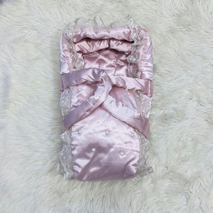 Pink Dot Silk Newborn Carry Crib