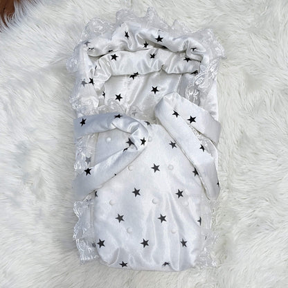 White Stars Silk Newborn Carry Crib