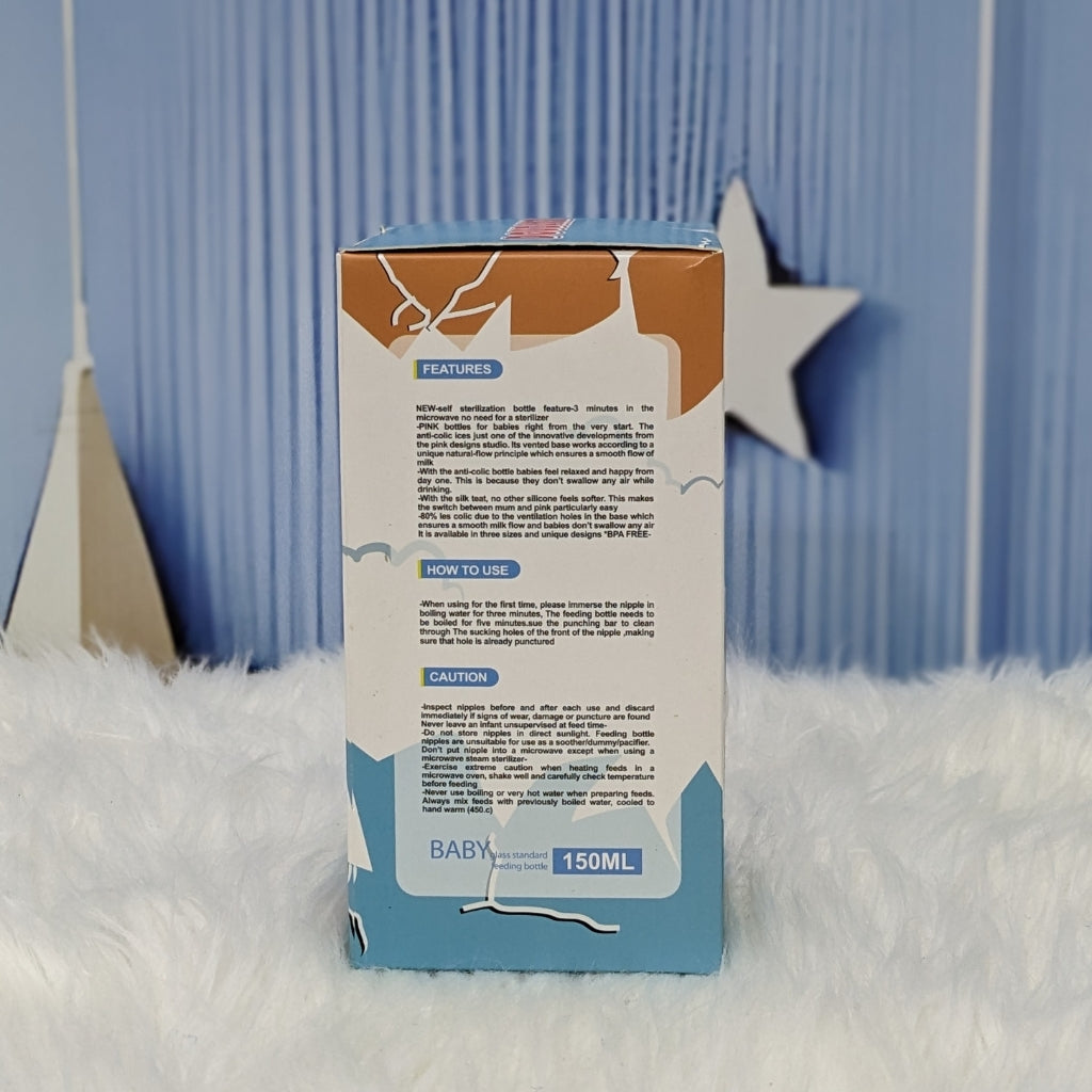 BPA-Free Baby Feeding Bottle 150ml – Safe & Comfortable Everyday Feeder