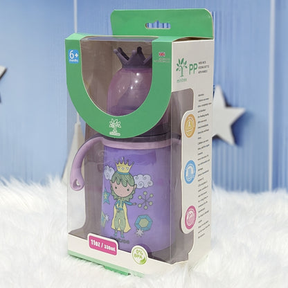 BPA-Free Baby Feeding Bottle with Handles – 330ml Trainer Feeder