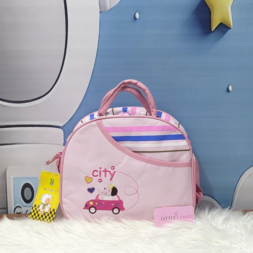 Pink Elephant Compact Diaper Bag – Functional For Moms On-the-Go