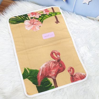 Premium Waterproof Large Baby Diaper Changing Sheet – Tropical Bird