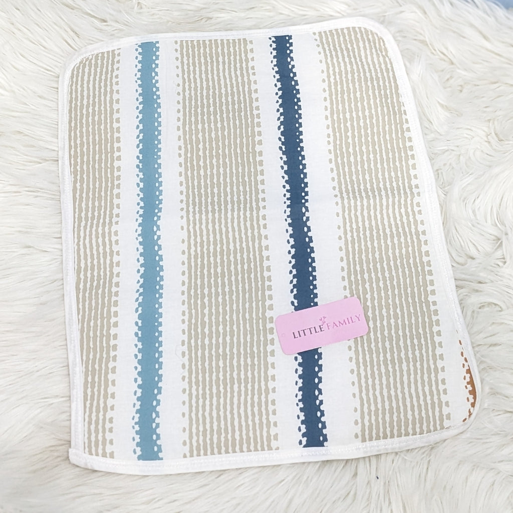 Premium Waterproof Medium  Baby Diaper Changing Sheet – Calm Stripes
