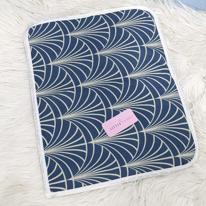 Premium Waterproof Medium  Baby Diaper Changing Sheet – Fan Pattern