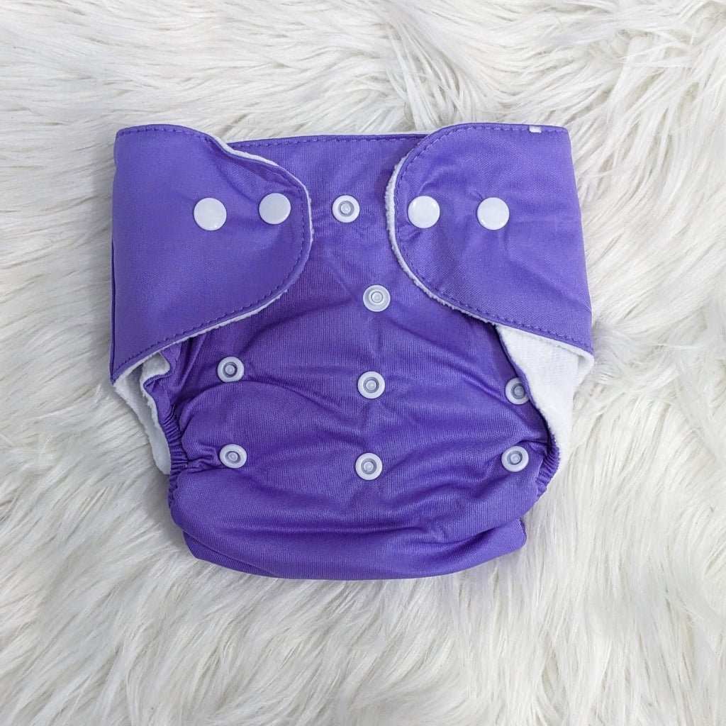 Solid Reuseable Diapers With Linner