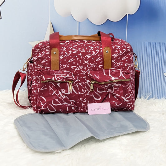 Premium Multi-Functional Diaper Bag | Maroon