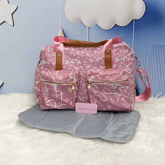 Premium Multi-Functional Diaper Bag | Pink