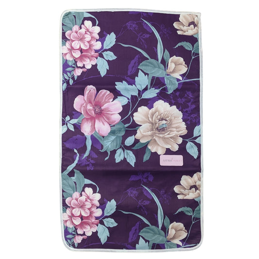 Premium Double-XL Waterproof Baby Diaper Changing Sheet – Flowers & Leaves