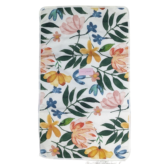 Premium Double-XL Waterproof Baby Diaper Changing Sheet – Multi Flowers