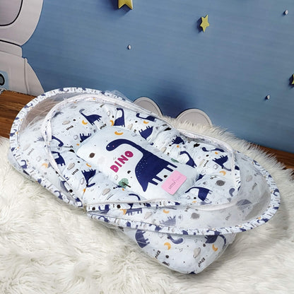 Dino Theme Baby 8 PC'S Bedding Set - (Blue) | Large