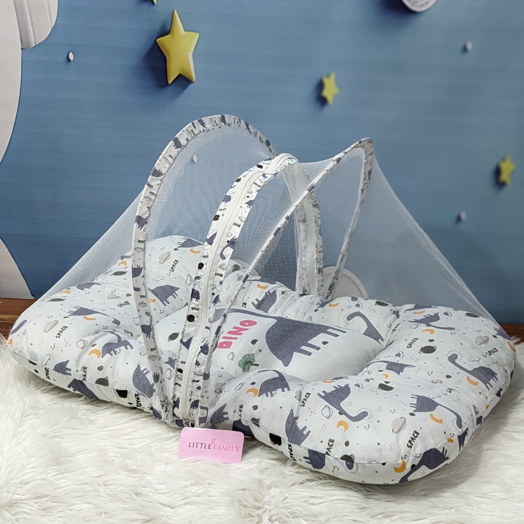 Dino Theme Baby 8 PC'S Bedding Set - (Blue) | Large