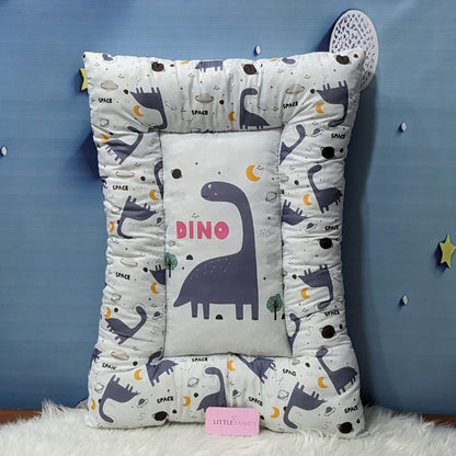 Dino Theme Baby 8 PC'S Bedding Set - (Grey) | Large