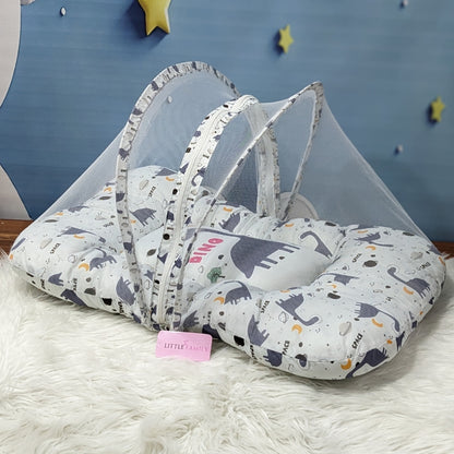 Dino Theme Baby 8 PC'S Bedding Set - (Grey) | Large