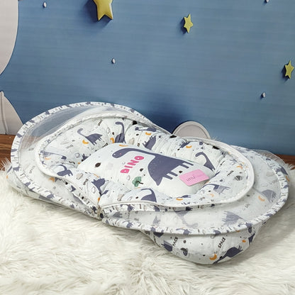 Dino Theme Baby 8 PC'S Bedding Set - (Grey) | Large