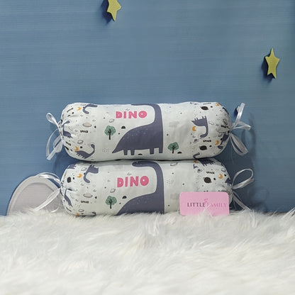 Dino Theme Baby 8 PC'S Bedding Set - (Grey) | Large