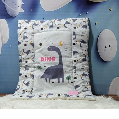 Dino Theme Baby 8 PC'S Bedding Set - (Grey) | Large