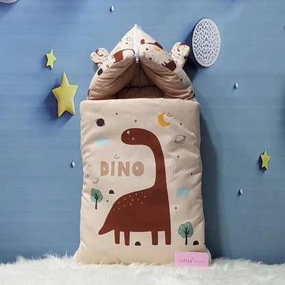 Dino Theme Baby 8 PC'S Bedding Set - (Brown) | Large