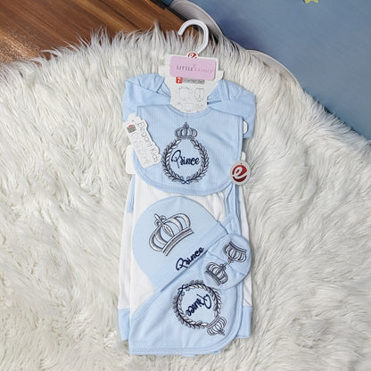 7-Piece Newborn Baby Starter Gift Set – Prince Collection