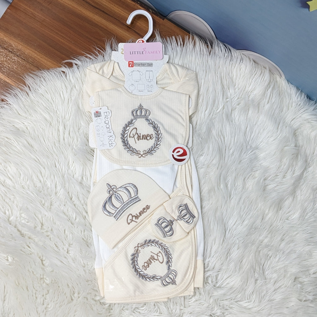 7-Piece Newborn Baby Starter Gift Set – Prince Collection