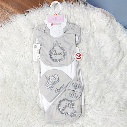 7-Piece Newborn Baby Starter Gift Set – Prince Collection