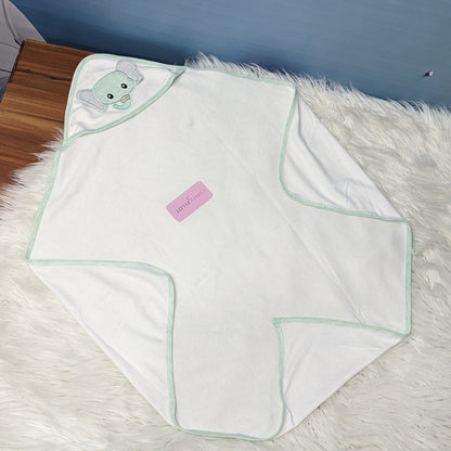 Premium Baby Hooded Wrapping Sheet | Elephant