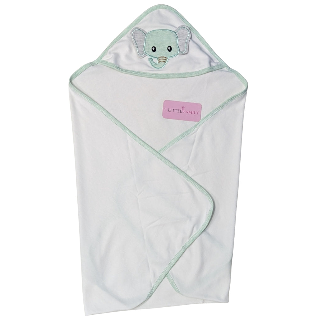 Premium Baby Hooded Wrapping Sheet | Elephant