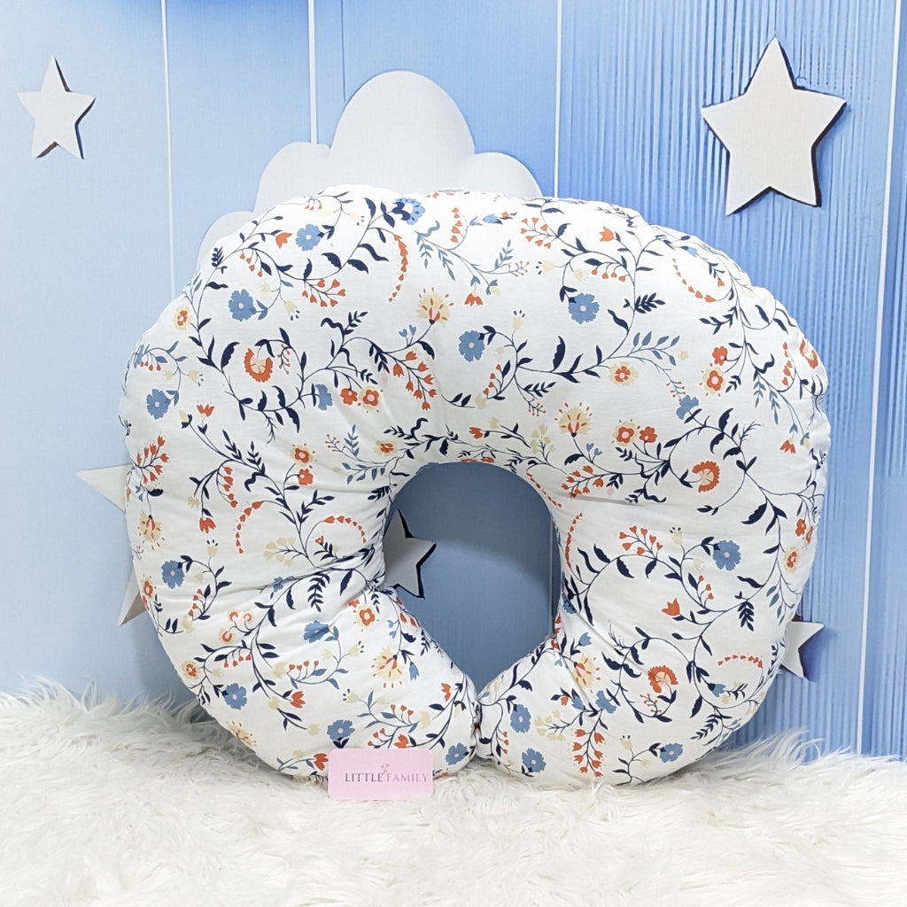Floral Theme Baby Feeding Pillow – Ergonomic Support for Breastfeeding Moms