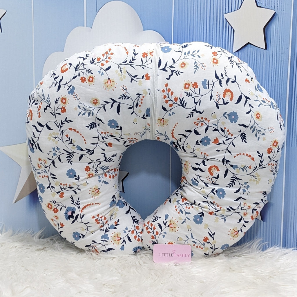 Floral Theme Baby Feeding Pillow – Ergonomic Support for Breastfeeding Moms