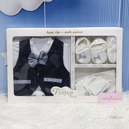 Baby Formal Outfit Set - Grey